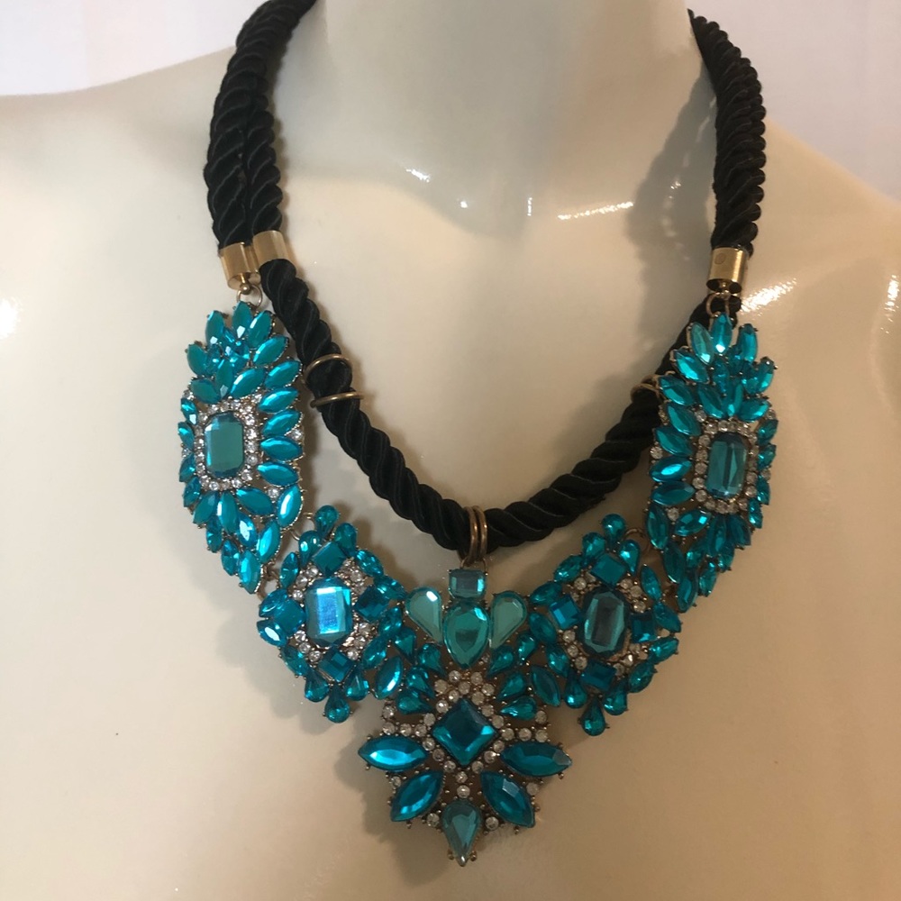 Blue Statement Necklace.